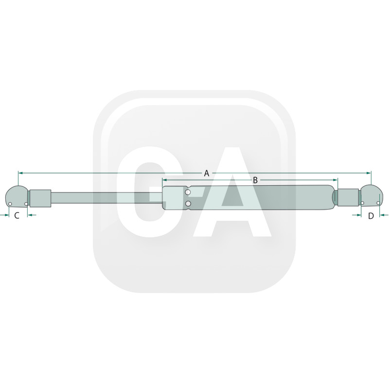 Verin gaz toit ouvrant